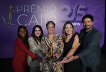 ABRIN recebe troféu Jacaré de Ouro no Prêmio Caio 2024