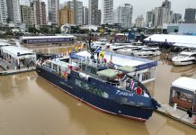 Marina Itajaí Boat Show abre 4ª edição com estreia de barco movido a hidrogênio no Sul do país